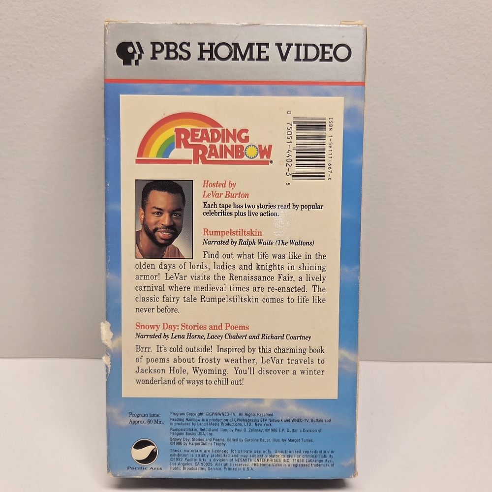 PBS Reading Rainbow - Rumpelstiltskin & Snowy Day: Stories And Poems 1986 1992 - Picture 2 of 9